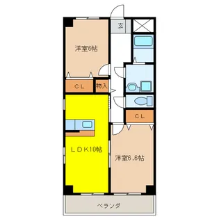 ノーブル21【2階】の間取り