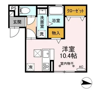 サン・ミシェルII【1階】の間取り