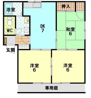ヴィオラ旭【1階】の間取り