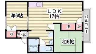 エクセレントパレスA棟【1階】の間取り