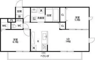 静岡県浜松市中央区住吉1【アパート】の間取り