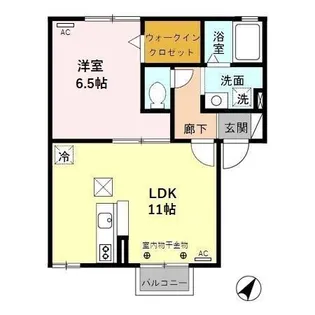 DH・シルクハイツ・デュオ【1階】の間取り