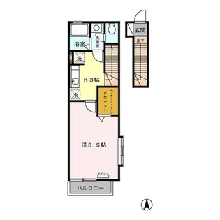 フレア 新中野【2階】の間取り
