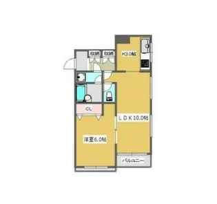 ルーナクレシェンテ雪が谷大塚【1階】の間取り