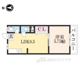 夢ゾン鴨川【4階】の間取り