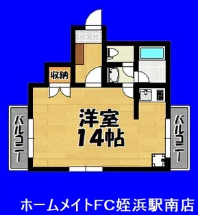 福岡県福岡市早良区百道1【マンション】の間取り