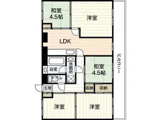 海老園春秋マンション【3階】の間取り