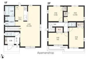 東京都国立市泉3【一戸建】の間取り