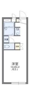 レオパレスパストラル【2階】の間取り