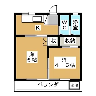 サンライズ【2階】の間取り