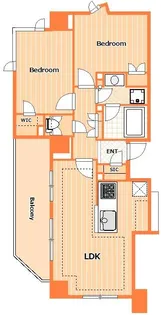 ディームス横濱青木町【8階】の間取り