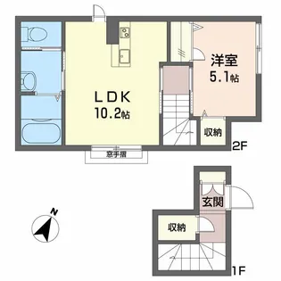 シャーメゾン三加茂【2階】の間取り