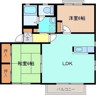 アルカディア A【2階】の間取り
