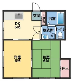 グリーンエステートB【1階】の間取り