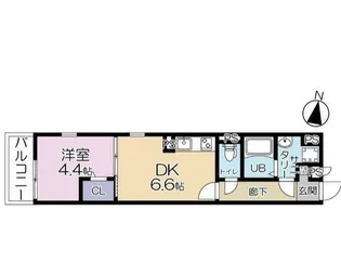 東京都西東京市中町2【アパート】の間取り