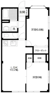 メゾンドサム【1階】の間取り