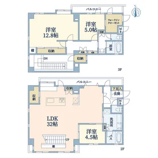 Duplex AOKI【2階】の間取り