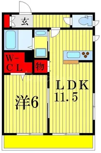 Grand Duo Shinwa【2階】の間取り