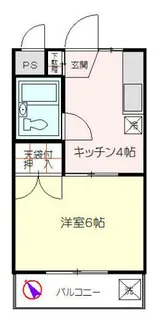 コーポエスティ【1階】の間取り