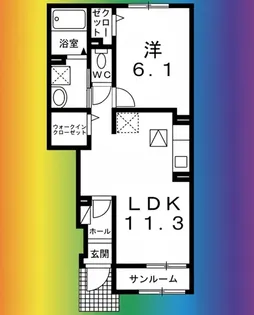 アリエッタ【1階】の間取り