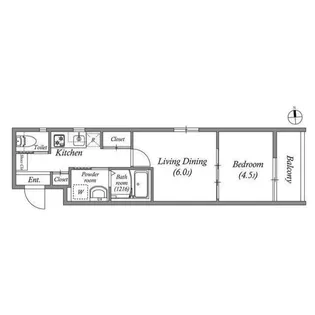 アドバンス京都リエートI【1階】の間取り