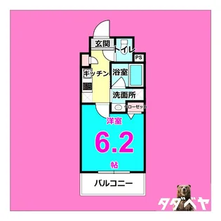 CAVANA新栄【11階】の間取り