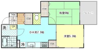 マボリマリンハイツ【3階】の間取り