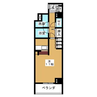 メイビル向陽町【4階】の間取り