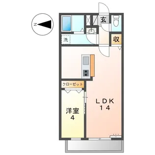 プリマヴェーラ今嶺I【1階】の間取り