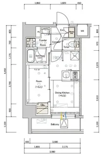 シーフォルム住吉III【2階】の間取り