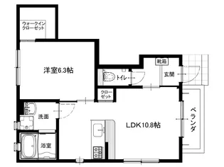 サニーコート新田2号地【1階】の間取り