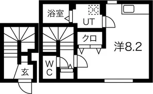 ドミール幸【2階】の間取り