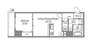 QUALITAS浅草橋 クオリタス浅草橋【4階】の間取り