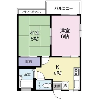 メゾン原市【2階】の間取り