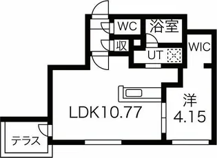 Reve新札幌【1階】の間取り