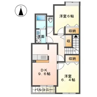 福岡県飯塚市平塚【アパート】の間取り