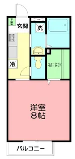 ワンズ イースト【2階】の間取り
