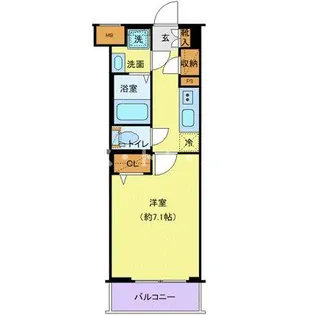 クレヴィスタ大塚【4階】の間取り