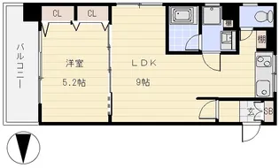 コーポアヴェニュー幡ヶ谷【4階】の間取り
