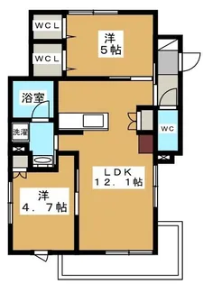 グランテージ 西棟【1階】の間取り