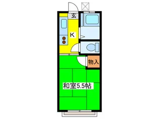 パインハイツI【1階】の間取り