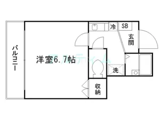 エトアル七条【3階】の間取り