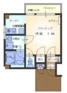 エクセリーヌ本町【4階】の間取り