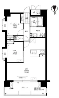 ニューガイア南葛西No.71【3階】の間取り