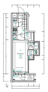 アンベリール墨田II【1階】の間取り
