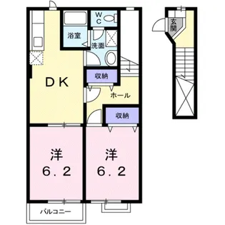エンブレイス【2階】の間取り