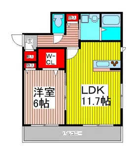 アジュール【1階】の間取り