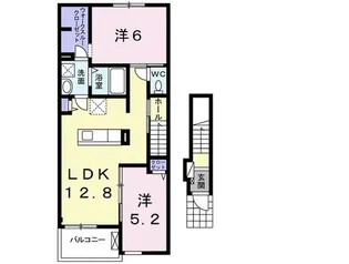 メル コリーヌ I【2階】の間取り