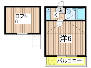 ジュネパレス稲毛第4【1階】の間取り