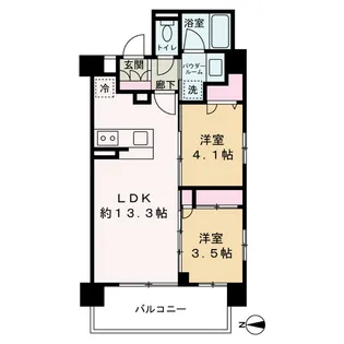 プレサンス レイズ 新梅田C【8階】の間取り